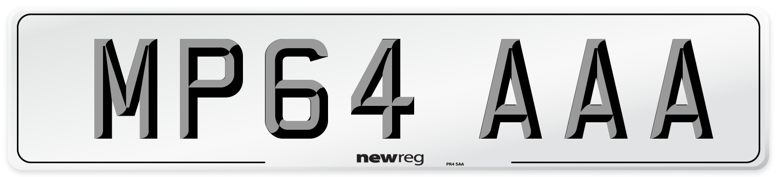 MP64 AAA Number Plate from New Reg